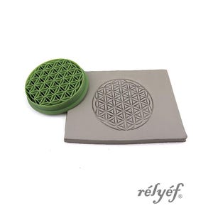 Circle Mandala | Clay Stamps | Flowers | Stamps for ceramic and polymer clay, soaps, for textures and decoration | Relyef Pottery Tools