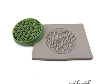 Circle Mandala | Clay Stamps | Flowers | Stamps for ceramic and polymer clay, soaps, for textures and decoration | Relyef Pottery Tools