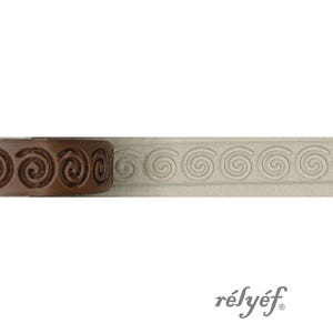 Rullo a spirale - Singolo / In rilievo / Rullo per argilla / 14 mm / Ceramica e argilla polimerica, saponi, per texture e decorazioni / Strumenti per ceramica Relyef