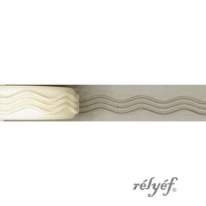 River | Embossed | Clay Roller | Wave Roller 14 mm | Ceramic and polymer clay, soaps, for textures and decoration | Relyef Pottery Tools
