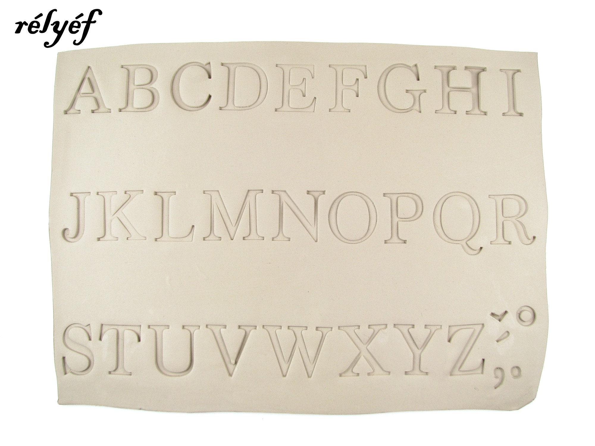 Letter Stamps for Pottery Texture Ceramic Tools for Clay, Polymer Clay,  Metal Clay & Soap Relyef Alphabet Marion Uppercase 26 Mm 