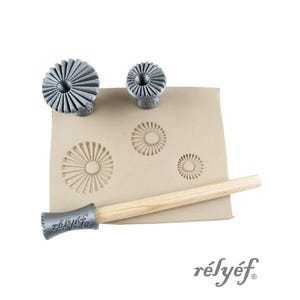 Daisies | Clay Stamps | Ceramic stamps for clay texture | Clay, polymer clay, metal clay | Relyef Pottery Tools | Flowers | Floral