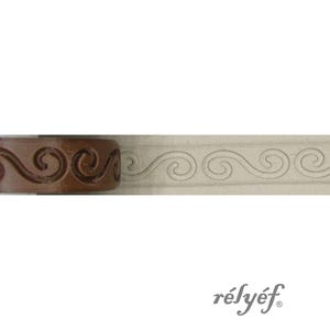 Doppelspirale | Prägung | Tonroller | 14mm | Keramik und Polymer Clay, Seifen, für Texturen und Dekoration | Relief Keramik Zubehör