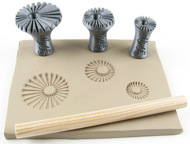 Ceramic Stamps for Clay Texture Pottery Tools for Clay Etsy