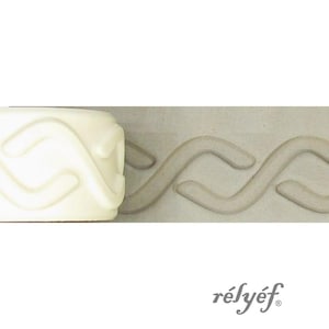Ketting | Reliëf | Kleiroller | Golfroller | 28 mm | Keramiek en polymeerklei, zepen, voor texturen en decoratie | Reliëfaardewerk