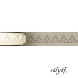 Montanha | Relevo | Rolo de argila | Rolo triangular | Argila cerâmica e polimérica, sabonetes, para texturas e decoração | Ferramentas de cerâmica Relyef