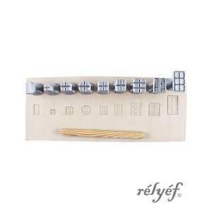 Window Stamps | Set of stamps for ceramic and polymer clay, soaps, for textures and decoration | Relyef pottery tools