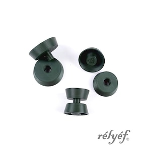 Formas para Alças de Canecas Nº 2 | Carimbos de Argila | 3 peças | Redondas | Alças de Canecas de Cerâmica | Formas para Cerâmica | Ferramentas para Cerâmica Relyef