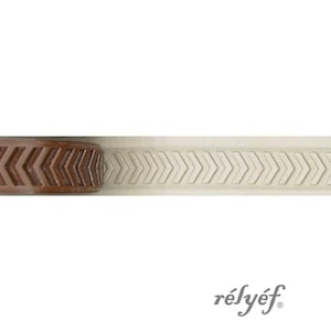 Pfeilroller | Prägung | Tonroller | 14mm | Keramik und Polymer Clay, Seifen, für Texturen und Dekoration | Relief Keramik Zubehör