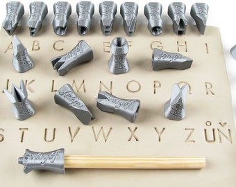 Letter stamps for pottery texture | Clay tools for ceramics, polymer clay, metal clay & soap | Relyef | Alphabet | Futura Uppercase 10 mm
