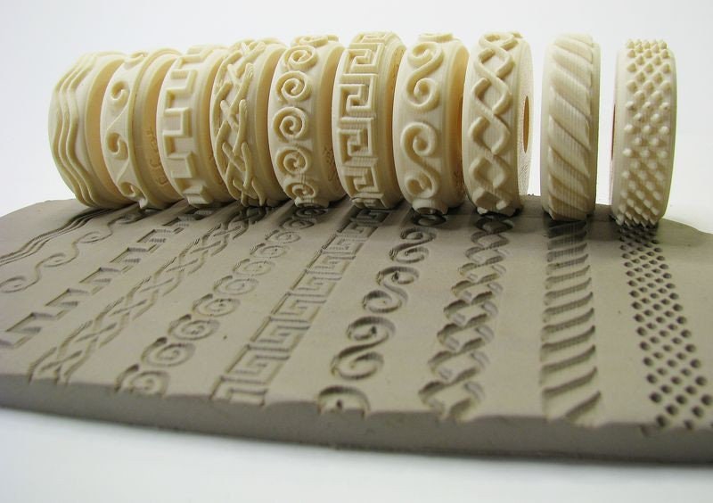 Pottery Patterns Clay Stamps, Ceramic Emboss Sheet Rope