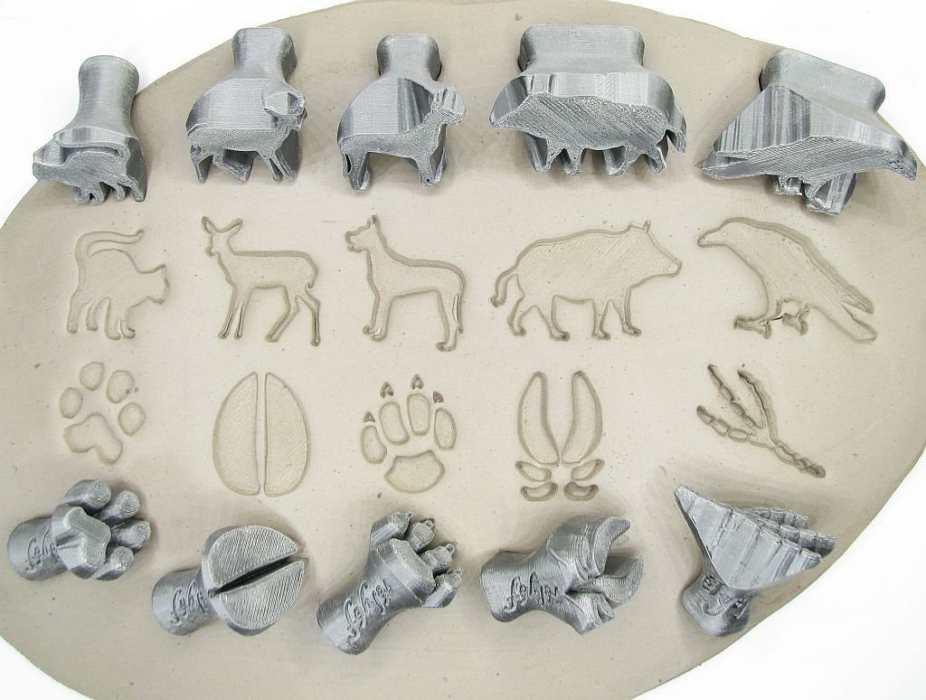 Tlimus 12pcs Animal Design Metal Stamp Set, 6MM (1/4”) Animal Theme Metal  Punch Stamp Kit DIY Arts and Crafts Supplies Stamping Accessories, Leather