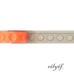 Circle Roller | Debossed | Clay Roller | Coins | Ceramic and polymer clay, soaps, for textures and decoration | Relyef Pottery Tools
