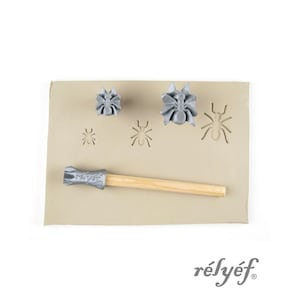 Ant Stamps | Clay Stamps | Animals | Stamp for clay texture | Pottery tools for clay, polymer clay, metal clay & soap | Relyef Pottery Tools