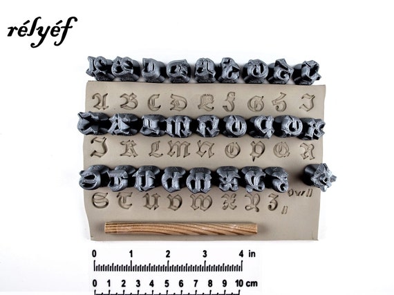 Letter Stamps for Pottery Texture Ceramic Tools for Clay, Polymer Clay,  Metal Clay & Soap Relyef Alphabet Swabach 10 Mm 