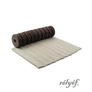 Waves Debossed Set | Clay rollers | Set of texture rollers | Relyef Pottery Tools