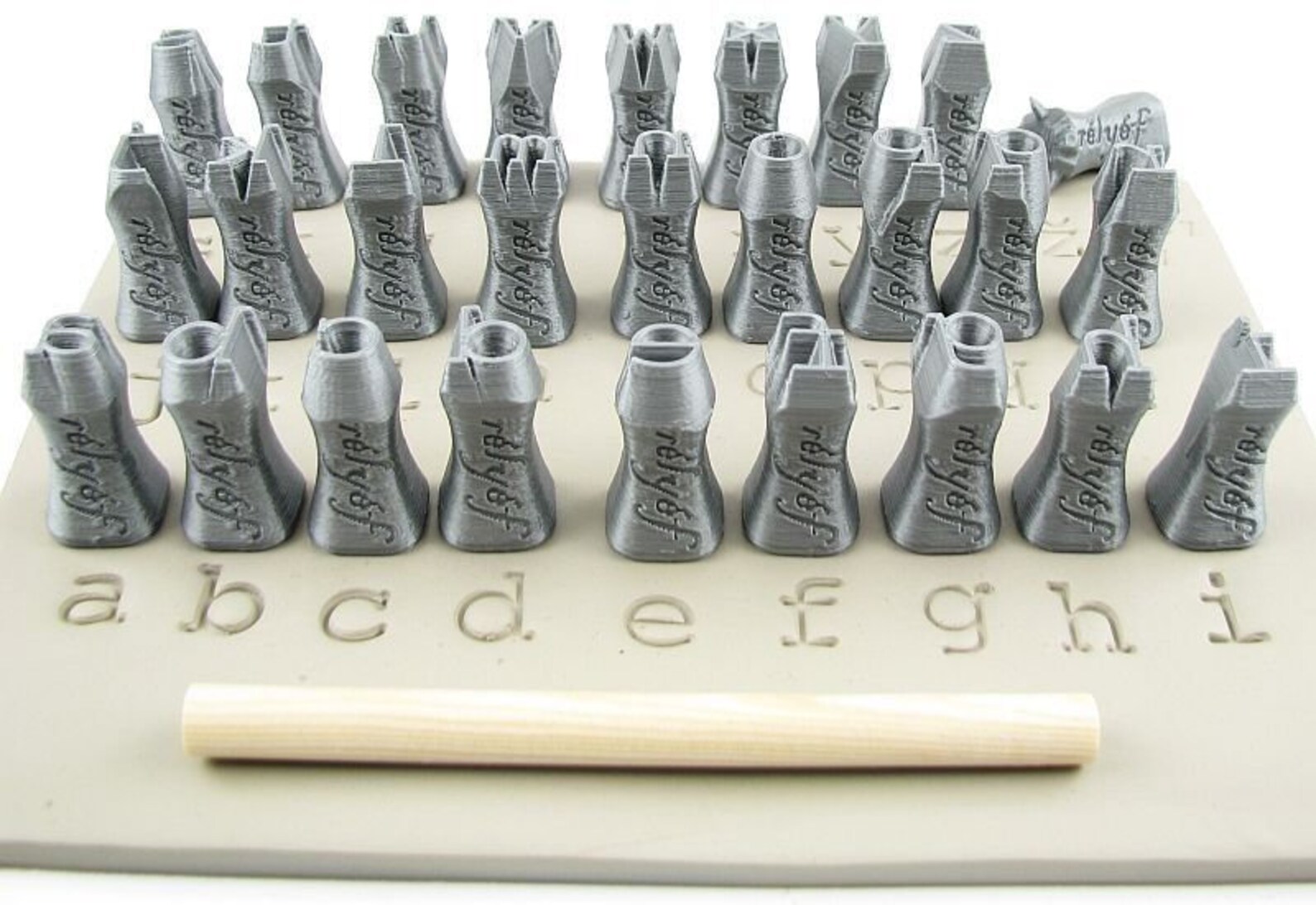 Alphabet Stamps for Clay Texture Ceramic Tools for Clay Etsy UK