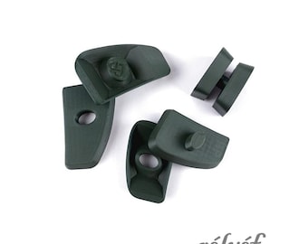 Handle Forms for Mugs No.3 | Clay Stamps | 3 pieces | Angular | Ceramic mug handles | Pottery Forms | Relyef Pottery Tools