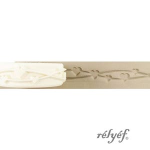 String Roller - Herzen | Geprägt | Tonroller | Wellen | Keramik und Polymer Clay, Seifen, Texturen und Dekoration | Relief Keramik Zubehör