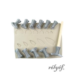 Rompecabezas de mandala completo / Sellos de arcilla / Herramientas de cerámica para arcilla, arcilla polimérica, arcilla metálica y jabón / Herramientas de cerámica Relyef / Mandala circular