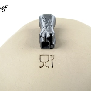 Keramikstempel für Tontexturen | Keramik Utensilien für Ton, Polymer Clay, Metal Clay, Seife | Relief | Stempel für Materialien mit Lebensmittelkontakt - Sicher