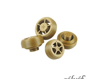 Stampi cavi per estrusore - SET da 4 pezzi / Forme rotonde / Forme per ceramica / Strumenti per ceramica a rilievo