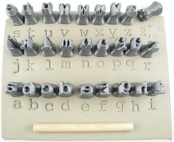 Alphabet Stamps for Clay Texture Ceramic Tools for Clay 