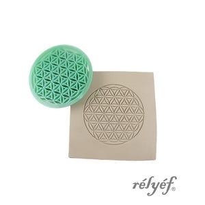 Circle Mandala | Clay Stamps | Flowers | Stamps for ceramic and polymer clay, soaps, for textures and decoration | Relyef Pottery Tools