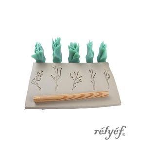 Twigs | Clay Stamps | Nature | Flowers | Stamps for ceramic and polymer clay, soaps, for textures and decoration | Relyef Pottery Tools