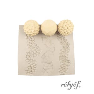 Texture balls | Clay Stamps | Pattern | Texture balls for ceramic and polymer clay, soaps, textures and decoration | Relyef Pottery Tools