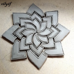 Plumeria Flower Stamps & Cutters | Stamps for ceramic and polymer clay, soaps, for textures and decoration | Relyef pottery tools