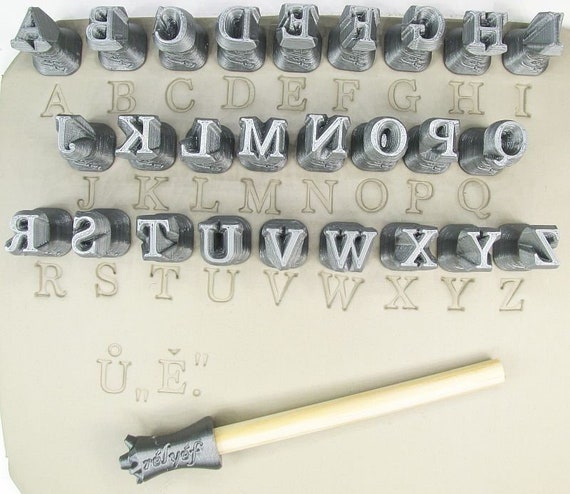 3pcs pottery kit Alphabet Stamps For Clay Molds For Clay Polymer Clay  Letter