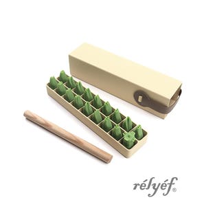 Courier Numbers 4mm + box | Clay Stamps | Pottery tools for clay, polymer clay, metal clay & soap | Relyef Pottery Tools
