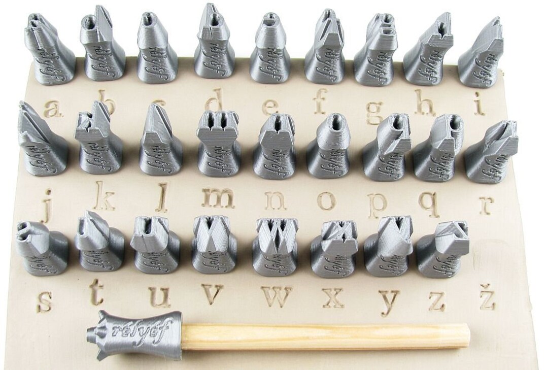 Alphabet Stamps for Clay Texture Ceramic Tools for Clay, Polymer Clay