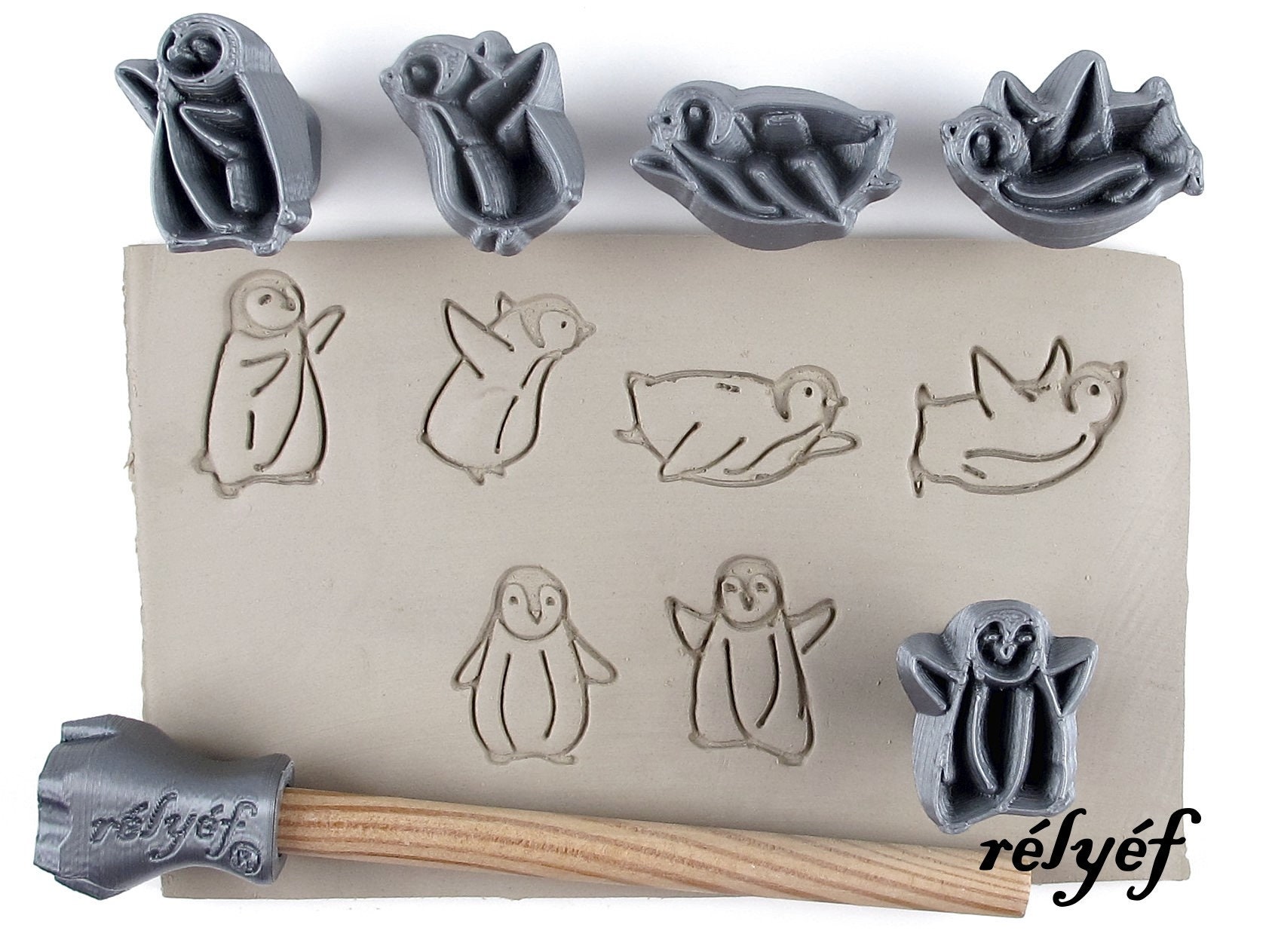 Pottery Stamps for Clay Texture Ceramic Tools for Clay 