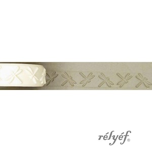 Dragonflies | Embossed | Clay Roller | Animal Roller | Ceramic and polymer clay, soaps, for textures and decoration | Relyef pottery tools