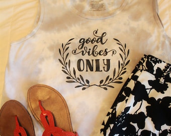 Good Vibes Only Tie Dye Tank