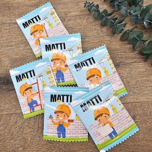 Pacchetti di bomboniere personalizzabili per occasioni speciali, operaio edile, compleanno di scavatori, feste per ragazzi, regali per gli ospiti, a tema, 4°, quarto