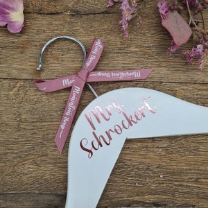 Rose Gold Personalised Wedding Hangers for Bride, Bridesmaids, Groom, etc