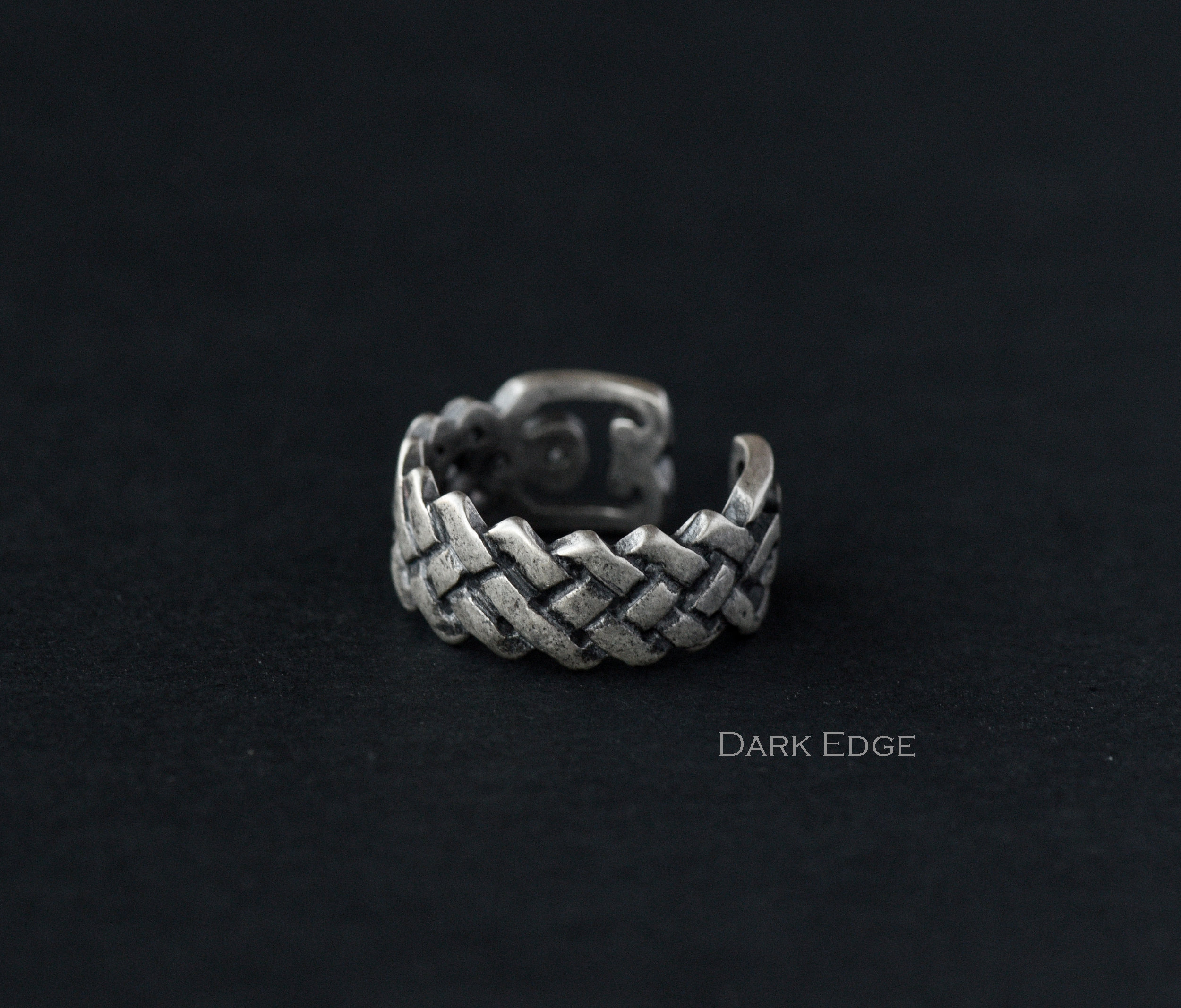 925 Sterling Silver Viking Twist Ear Cuff Earring One Single Etsy UK