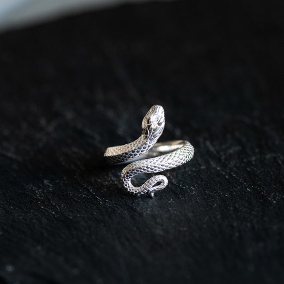 Sterling Silver Snake Ring Snake Statement Ring Womens Ring Gift