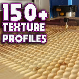 150+  CNC Texture and fluting profiles for Carveco Maker and Maker Plus