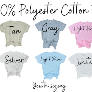 Youth - 100% Polyester Sublimation Blank Shirt | Super Soft Sublimation Kids Shirt | Polyester Kids Blank Shirt | Youth Blank Shirt