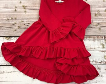 cute red dresses for kids