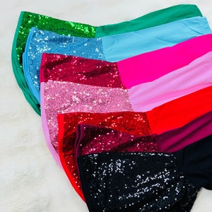 Sequin Bell Bottom Pants | Baby Toddler Little Girl&#39;s Trendy Leggings
