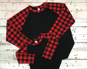 buffalo check baseball shirt