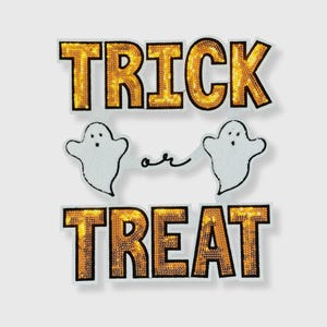CP1104 - Trick or Treat Ghost Sequin Patch