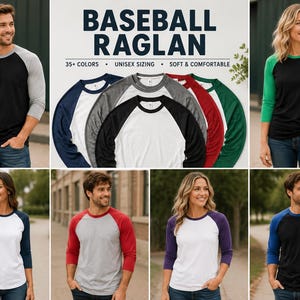 Raglan Shirt - Etsy