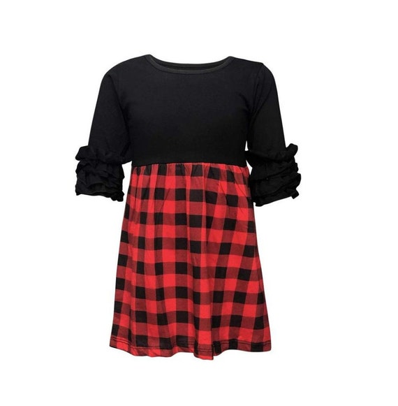 strapless open back dress Elizabeth Plaid Dress 9-12month main image 0