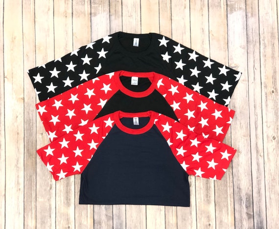 star sleeve raglan